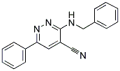 3-(BENZYLAMINO)-6-PHENYL-4-PYRIDAZINECARBONITRILE Struktur