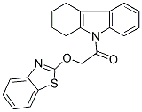 9-[(1,3-BENZOTHIAZOL-2-YLOXY)ACETYL]-2,3,4,9-TETRAHYDRO-1H-CARBAZOLE Struktur