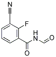 3-CYANO-2-FLUORO-N-FORMYLBENZAMIDE Struktur