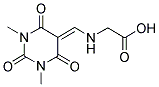 ([(1,3-DIMETHYL-2,4,6-TRIOXOTETRAHYDROPYRIMIDIN-5(2H)-YLIDENE)METHYL]AMINO)ACETIC ACID Struktur