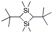 2,4-DI-T-BUTYL-1,1,3,3-TETRAMETHYL-1,3-DISILACYCLOBUTANE Struktur