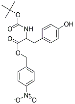 2-TERT-BUTOXYCARBONYLAMINO-3-(4-HYDROXY-PHENYL)-PROPIONIC ACID 4-NITRO-BENZYL ESTER Struktur