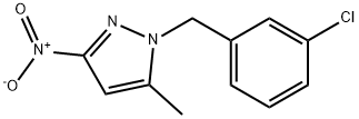 1-(3-CHLORO-BENZYL)-5-METHYL-3-NITRO-1H-PYRAZOLE Struktur