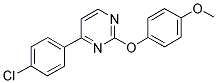 4-(4-CHLOROPHENYL)-2-(4-METHOXYPHENOXY)PYRIMIDINE Struktur