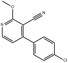 4-(4-CHLOROPHENYL)-2-METHOXYNICOTINONITRILE Struktur