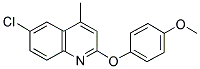 6-CHLORO-2-(4-METHOXYPHENOXY)-4-METHYLQUINOLINE Struktur