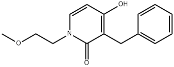 3-BENZYL-4-HYDROXY-1-(2-METHOXYETHYL)-2(1H)-PYRIDINONE Struktur