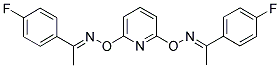 1-(4-FLUOROPHENYL)-1-ETHANONE O-[6-(([1-(4-FLUOROPHENYL)ETHYLIDENE]AMINO)OXY)-2-PYRIDINYL]OXIME Struktur