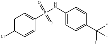 4-CHLORO-N-[4-(TRIFLUOROMETHYL)PHENYL]BENZENESULFONAMIDE Struktur