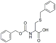 2-BENZYLOXYCARBONYLAMINO-3-BENZYLSULFANYL-PROPIONIC ACID Struktur