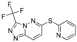 6-(PYRIDIN-2-YLTHIO)-3-(TRIFLUOROMETHYL)[1,2,4]TRIAZOLO[4,3-B]PYRIDAZINE Struktur