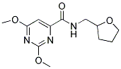 2,6-DIMETHOXY-N-TETRAHYDROFURFURYLPYRIMIDINE-4-CARBOXAMIDE Struktur