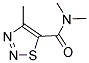 N,N,4-TRIMETHYL-1,2,3-THIADIAZOLE-5-CARBOXAMIDE Struktur