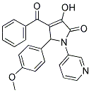 4-BENZOYL-3-HYDROXY-5-(4-METHOXYPHENYL)-1-PYRIDIN-3-YL-1,5-DIHYDRO-2H-PYRROL-2-ONE Struktur