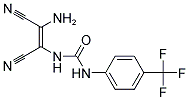 N-(2-AMINO-1,2-DINITRILOVINYL)((4-(TRIFLUOROMETHYL)PHENYL)AMINO)FORMAMIDE Struktur