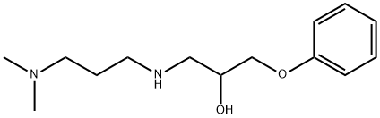 1-(3-DIMETHYLAMINO-PROPYLAMINO)-3-PHENOXY-PROPAN-2-OL Struktur