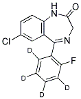 DESALKYLFLURAZEPAM-D4 Struktur