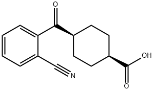 CIS-4-(2-CYANOBENZOYL)CYCLOHEXANE-1-CARBOXYLIC ACID Struktur