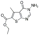 3-AMINO-5-METHYL-4-OXO-3,4-DIHYDRO-THIENO[2,3-D]PYRIMIDINE-6-CARBOXYLIC ACID ETHYL ESTER Struktur