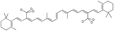 BETA-CAROTENE (19, 19, 19, 19', 19', 19'-D6) Struktur