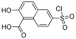 6-CHLOROSULFONYL-2-HYDROXY-NAPHTHALENE-1-CARBOXYLIC ACID Struktur