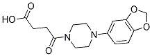 4-[4-(1,3-BENZODIOXOL-5-YL)PIPERAZIN-1-YL]-4-OXOBUTANOIC ACID Struktur