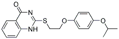 2-([2-(4-ISOPROPOXYPHENOXY)ETHYL]THIO)QUINAZOLIN-4(1H)-ONE Struktur