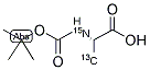 N-(TERT-BUTOXYCARBONYL)-L-ALANINE-13C3-15N Struktur