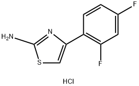 4-(2,4-DIFLUOROPHENYL)-1,3-THIAZOL-2-AMINEHYDROCHLORIDE Struktur