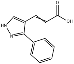 (Z)-3-(3-PHENYL-1H-PYRAZOL-4-YL)-2-PROPENOIC ACID Struktur