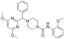 4-[A-(4,6-DIMETHOXYPYRIMIDIN-2-YL)BENZYL]-N-(2-METHOXYPHENYL)PIPERAZINE-1-CARBOXAMIDE Struktur