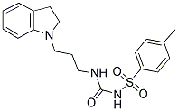 N-[(2,3-DIHYDRO-(1H)-INDOL-1-YL)PROPYL]-N'-[(4-METHYLPHENYL)SULPHONYL]UREA Struktur