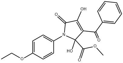 METHYL 3-BENZOYL-1-(4-ETHOXYPHENYL)-2,4-DIHYDROXY-5-OXO-2,5-DIHYDRO-1H-PYRROLE-2-CARBOXYLATE Struktur