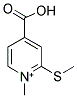 4-CARBOXY-1-METHYL-2-(METHYLSULFANYL)PYRIDINIUM Struktur