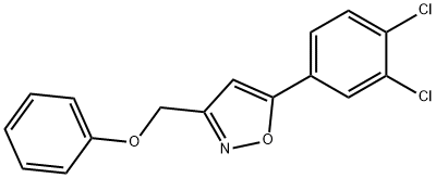 5-(3,4-DICHLOROPHENYL)-3-(PHENOXYMETHYL)ISOXAZOLE Struktur