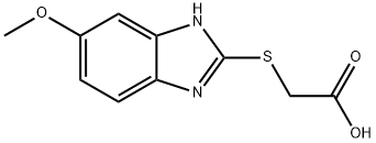 (5-METHOXY-1 H-BENZOIMIDAZOL-2-YLSULFANYL)-ACETIC ACID Struktur