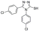 4,5-BIS(4-CHLOROPHENYL)-4H-1,2,4-TRIAZOLE-3-THIOL Struktur