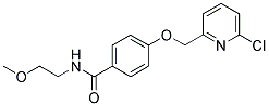 4-[(6-CHLOROPYRIDIN-2-YL)METHOXY]-N-(2-METHOXYETHYL)BENZAMIDE Struktur