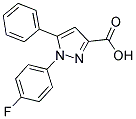 1-(4-FLUOROPHENYL)-5-PHENYL-1H-PYRAZOLE-3-CARBOXYLIC ACID Struktur