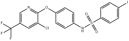 N-(4-([3-CHLORO-5-(TRIFLUOROMETHYL)-2-PYRIDINYL]OXY)PHENYL)-4-IODOBENZENESULFONAMIDE Struktur