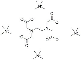 TETRAKIS(TETRAMETHYLAMMONIUM) ETHYLENEDIAMINETETRAACETATE Struktur