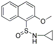 N-CYCLOPROPYL-2-METHOXY-1-NAPHTHALENESULFINAMIDE Struktur