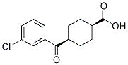 CIS-4-(3-CHLOROBENZOYL)CYCLOHEXANE-1-CARBOXYLIC ACID Struktur