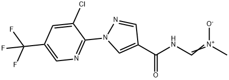 1-[3-CHLORO-5-(TRIFLUOROMETHYL)-2-PYRIDINYL]-N-([METHYL(OXO)-LAMBDA5-AZANYLIDENE]METHYL)-1H-PYRAZOLE-4-CARBOXAMIDE Struktur