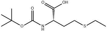 BOC-2-AMINO-4-(ETHYL(THIO))BUTYRIC ACID Struktur