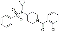 1-(2-CHLOROBENZOYL)-4-[CYCLOPROPYL(PHENYLSULPHONYL)AMINO]PIPERIDINE Struktur