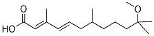 11-METHOXY-3,7,11-TRIMETHYL-2E,4E-DODECADIENOIC ACID Struktur