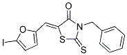 (5Z)-3-BENZYL-5-[(5-IODO-2-FURYL)METHYLENE]-2-THIOXO-1,3-THIAZOLIDIN-4-ONE Struktur