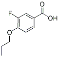 3-FLUORO-4-PROPOXYBENZOIC ACID Struktur