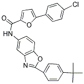 N-(2-(4-TERT-BUTYLPHENYL)BENZO[D]OXAZOL-5-YL)-5-(4-CHLOROPHENYL)FURAN-2-CARBOXAMIDE Struktur